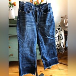 Judy Blue wide-leg crop pant size 14